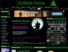 Tablet Screenshot of limitlessnexus.com